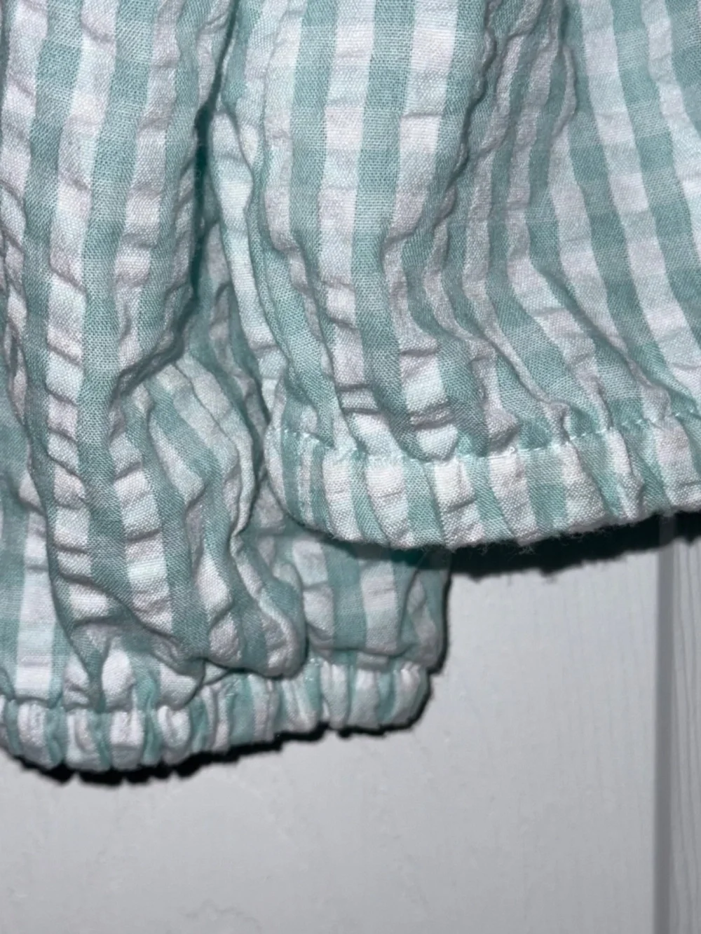 Sweet Heart Rose Mint Green & White Gingham Hooded Zip Jacket Size 6x